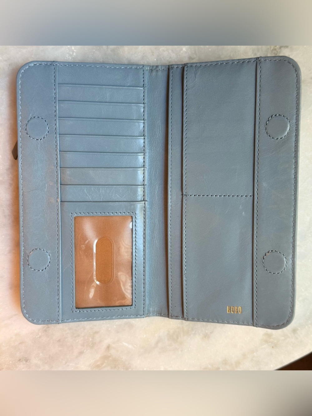 Hobo Angle Continental Wallet in Cornflower Blue 💎 - Picture 5 of 8